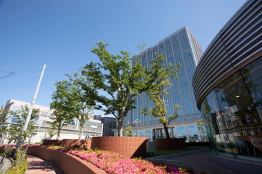 Şehir manzarası arka plan görüntüsü, şehir konsepti 