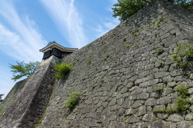 Antik kale duvarını kapatın.