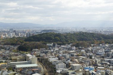 Modern şehir manzarası arka plan görüntüsü, şehir konsepti 