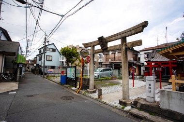 Tokyo, Japonya 'daki Soba Tapınağı Kapısı.