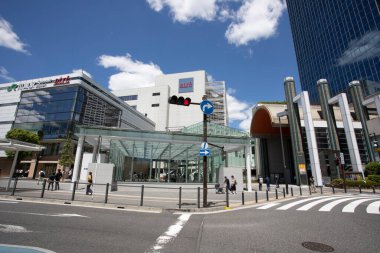 Modern şehir manzarası arka plan görüntüsü, şehir konsepti 