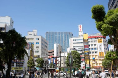 Modern şehir manzarası arka plan görüntüsü, şehir konsepti 