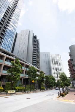 Modern şehir manzarası arka plan görüntüsü, şehir konsepti 