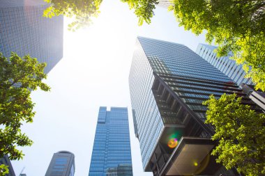 Japonya 'daki modern yüksek binalar