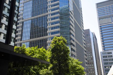 Japonya 'daki modern yüksek binalar
