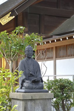 Statue of Shoin Yoshida in Tokyo, Setagaya City, Japan  clipart