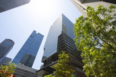 Japonya 'daki modern yüksek binalar