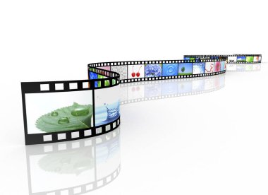 Manzara resimli film şeridi 