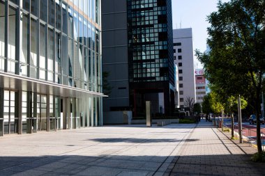 Modern şehir manzarası arka plan görüntüsü, şehir konsepti 