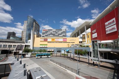 Şehir manzarası arka plan görüntüsü, şehir konsepti 