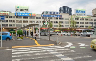 Modern şehir manzarası arka plan görüntüsü, şehir konsepti 