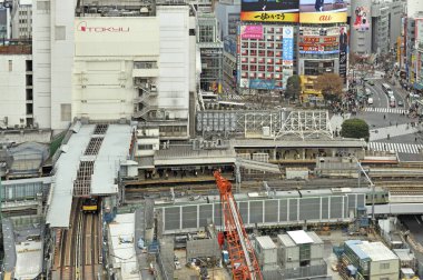 Modern şehir manzarası arka plan görüntüsü, şehir konsepti 