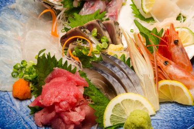 Lezzetli Japon yemeği yakın çekim görüntüsü