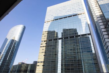 Modern şehir manzarası arka plan görüntüsü, şehir konsepti 