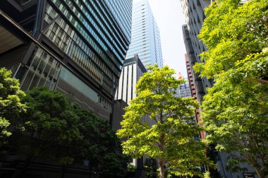 Japonya 'daki modern yüksek binalar
