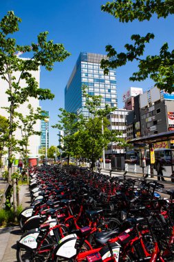 Şehir manzarası arka plan görüntüsü, şehir konsepti 