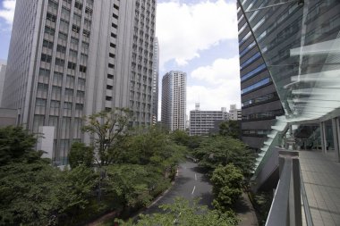 Modern şehir manzarası arka plan görüntüsü, şehir konsepti 