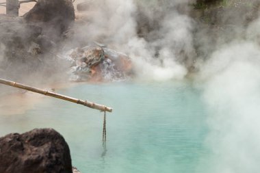 Wyoming 'deki Yellowstone Ulusal Parkı' ndaki kaplıcalarda