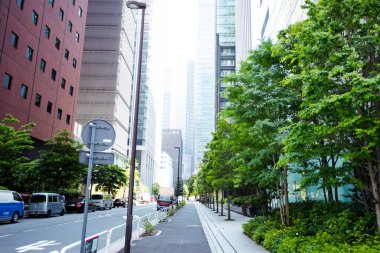 Japonya 'daki modern yüksek binalar