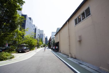 Modern şehir manzarası arka plan görüntüsü, şehir konsepti 