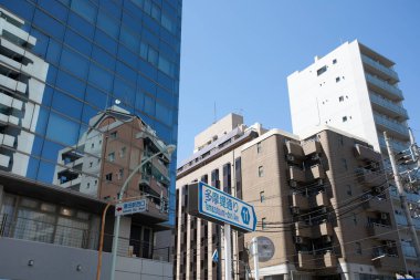 Modern şehir manzarası arka plan görüntüsü, şehir konsepti 