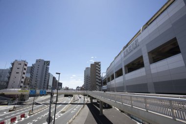 Modern şehir manzarası arka plan görüntüsü, şehir konsepti 