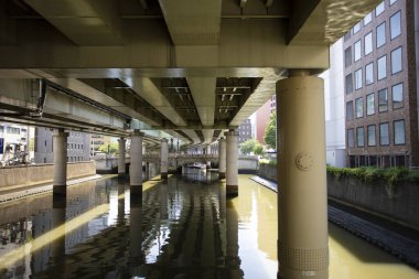 Tokyo metropol bölgesinde Nihonbashi Köprüsü, Japonya