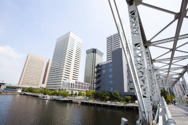 Modern şehir manzarası arka plan görüntüsü, şehir konsepti 