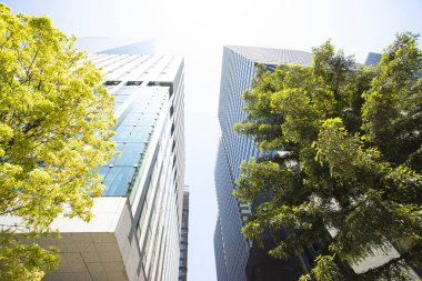 Japonya 'daki modern yüksek binalar