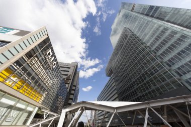 Şehir manzarası arka plan görüntüsü, şehir konsepti 