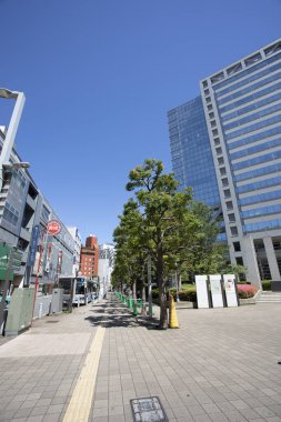 Modern şehir manzarası arka plan görüntüsü, şehir konsepti 