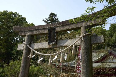 Tapınağın manzarası, Japonya 'nın güzel mimarisi.