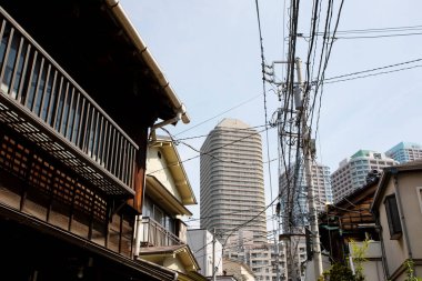 Modern şehir manzarası arka plan görüntüsü, şehir konsepti 