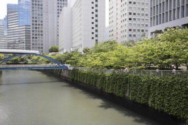 Modern şehir manzarası arka plan görüntüsü, şehir konsepti 