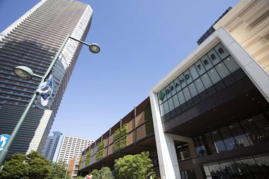 Şehir manzarası arka plan görüntüsü, şehir konsepti 