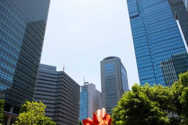 Japonya 'daki modern yüksek binalar