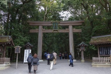 Japonya 'daki ünlü eski giriş kapısı.