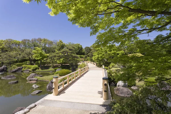 Jardim Tradicional Japonês Sakai City Osaka Japão — Fotografia de Stock