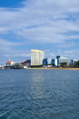 Fukuoka, Japonya 'daki Hilton Fukuoka Deniz Şahini manzarası