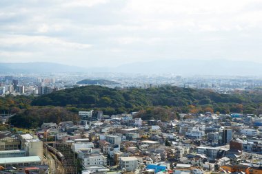 Modern şehir manzarası arka plan görüntüsü, şehir konsepti 
