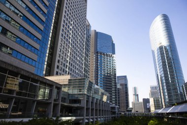 Modern şehir manzarası arka plan görüntüsü, şehir konsepti 