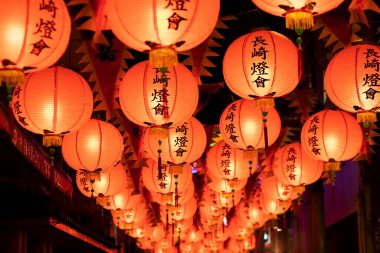 Festival fenerleri arka plan görünümü 