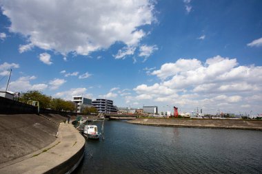 Modern şehir manzarası arka plan görüntüsü, şehir konsepti 