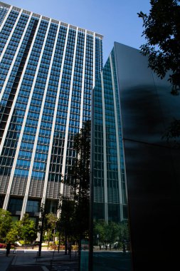 Modern şehir manzarası arka plan görüntüsü, şehir konsepti 