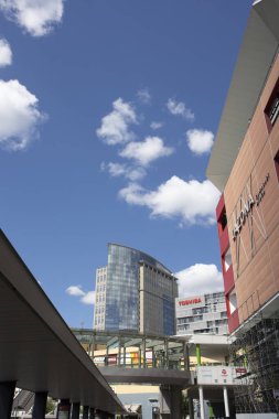 Şehir manzarası arka plan görüntüsü, şehir konsepti 