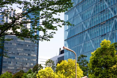 Şehir manzarası arka plan görüntüsü, şehir konsepti 