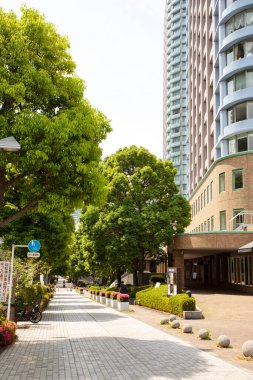 Modern şehir arka plan görüntüsü, şehir manzarası konsepti