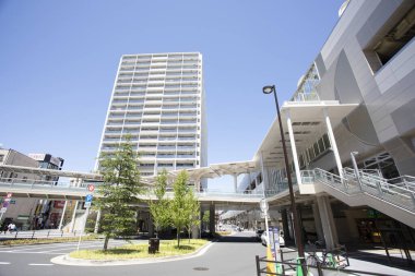 Modern şehir manzarası arka plan görüntüsü, şehir konsepti 