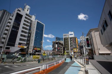 Modern şehir manzarası arka plan görüntüsü, şehir konsepti 