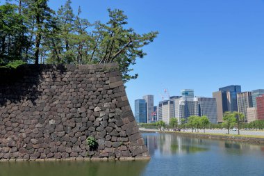 İmparatorluk Sarayı 'nın Doğu Bahçeleri, Chiyoda Bölgesi, Tokyo, Japonya